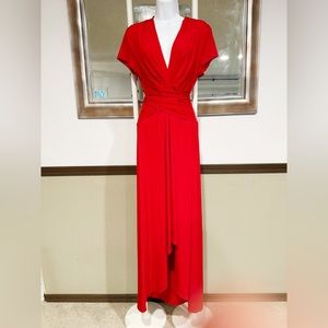 Michel Kors Red Wrap Dress sz 12
